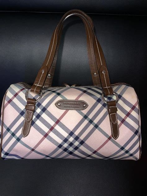 burberry london blue label bags|burberry checked canvas tote bag.